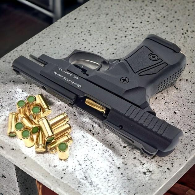 Стартовый шумовой пистолет Stalker 914 UK Black (9 mm) - изображение 2