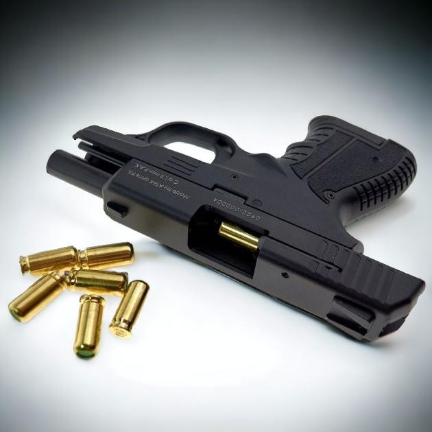 Стартовый шумовой пистолет Stalker M2906 Black +20 шт холостых патронов (9 мм) - изображение 2
