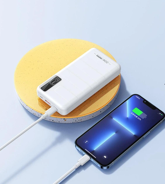 Зовнішній акумулятор REMAX Noah Series 20W+22.5W PD+QC Fast Charging ...