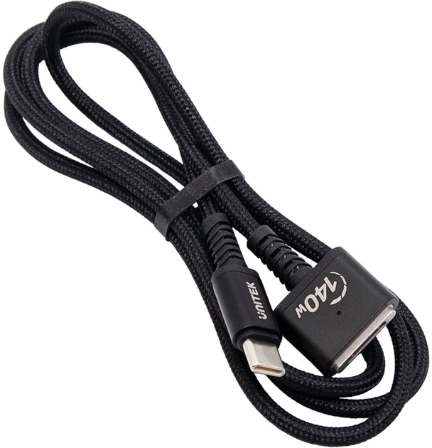 Kabel Unitek USB Type-C - Apple MagSafe 3 1 m Czarny (C14121BK-1M) - obraz 1