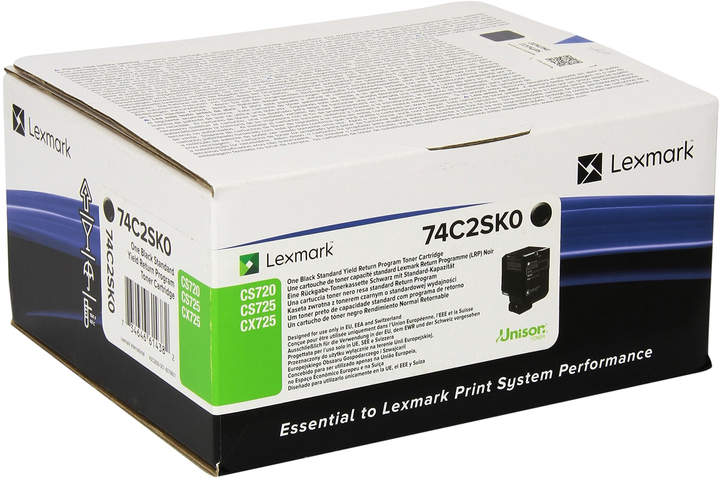 Toner cartridge Lexmark CS720/CS725/CX725 Black (74C2SK0) - obraz 1