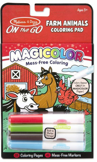 Książka-kolorowanka Melissa & Doug Coloring Pad Farma z markerami (772191265) - obraz 1