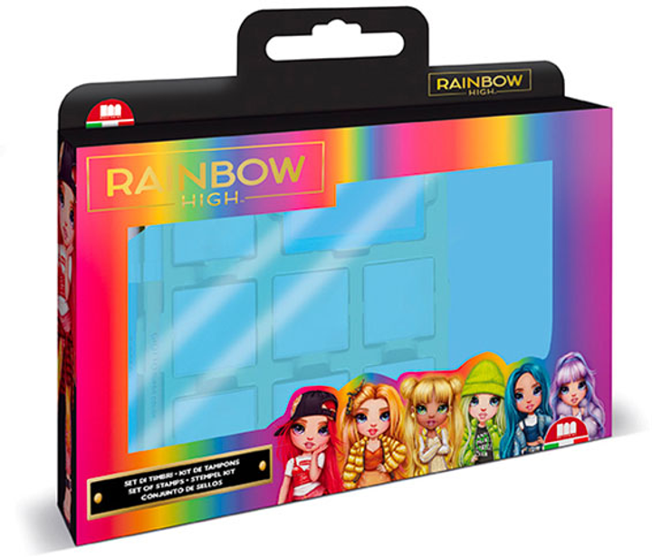 Zestaw pieczątek Multiprint Dante Rainbow High w walizce (8009233071148) - obraz 1