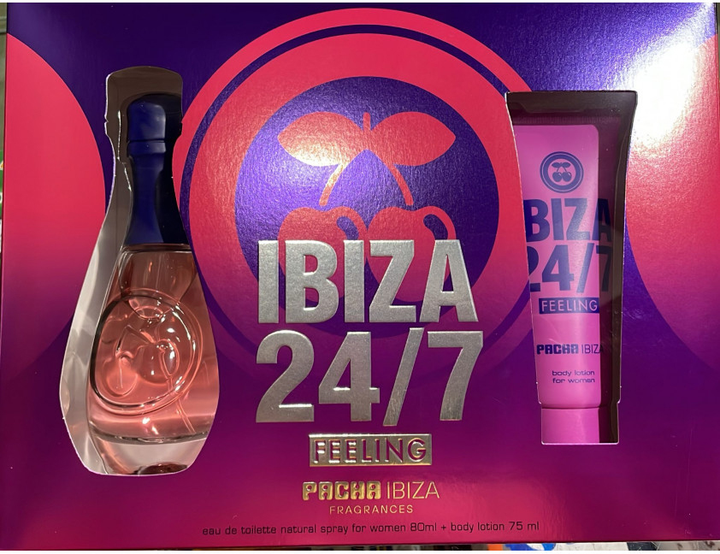 Набір для жінок Pacha Ibiza Feeling Туалетна вода 80 мл + Лосьйон для тіла 75 мл (8411061070871) - зображення 1