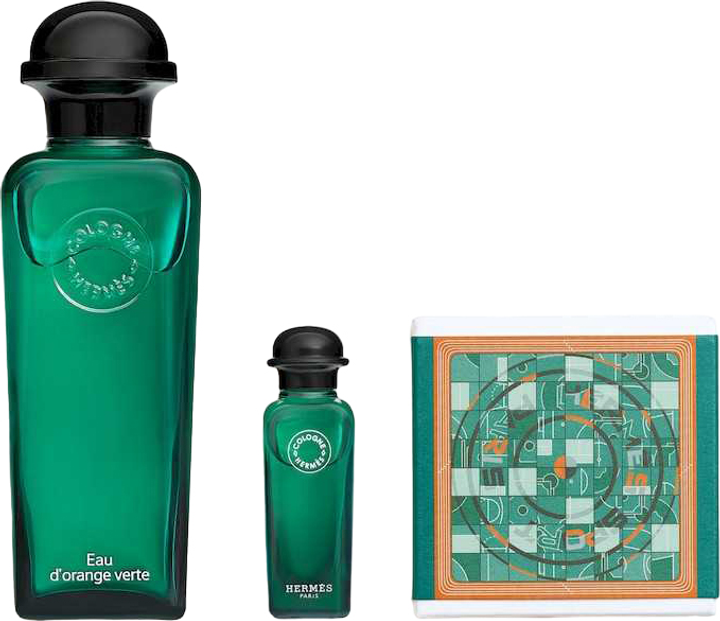 Zestaw unisex Hermes Eau D'Orange Verte Woda kolońska 100 ml + Miniaturka Woda kolońska 7.5 ml + Mydło 50 g (3346130422877 / 3346130006633) - obraz 3