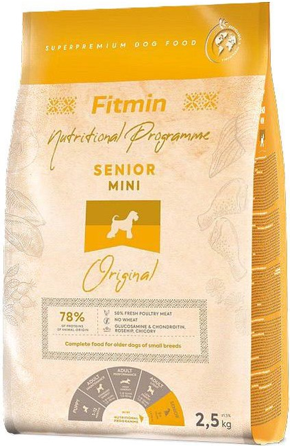 Сухий корм для собак Fitmin Mini Senior  2.5 кг (8595237035489) - зображення 1