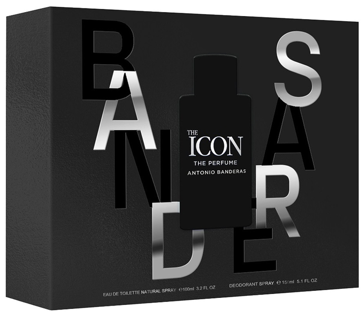 Zestaw męski Antonio Banderas The Icon The Perfume Woda perfumowana 100 ml + Dezodorant w sprayu 150 ml (8411061074657) - obraz 2