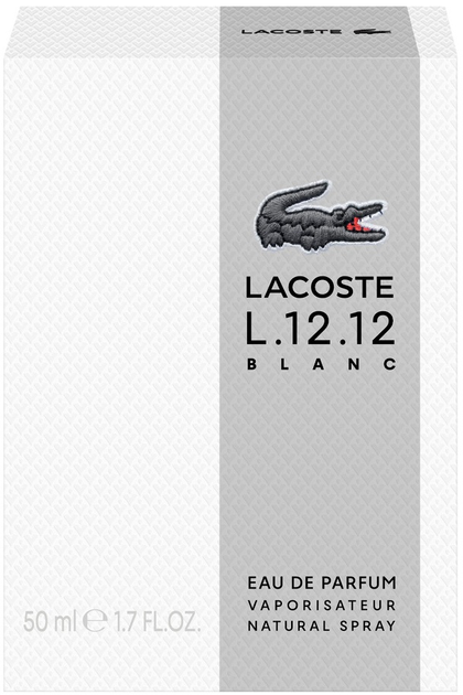 Woda perfumowana męska Lacoste L.12.12 Blanc 50 ml (3386460149099) - obraz 2