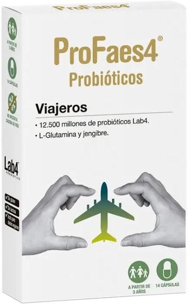 Пробіотик для мандрівників Profaes4 Probiotic For Travelers 633 мг 14 капсул (8436002951125) - зображення 1