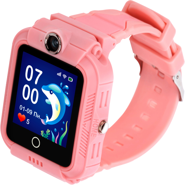 Детские телефон-часы с видеозвонком Aura A400 4G Tracker/Wi-Fi Pink (AUR-A400-P) - изображение 1