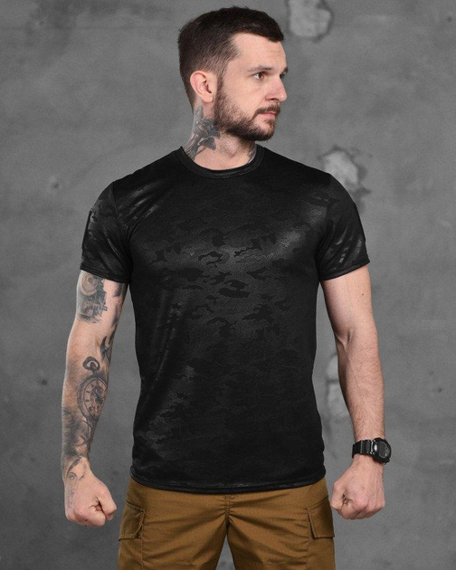 Тактическая потоотводящая мужская футболка XL черный мультикам (87130) - изображение 1