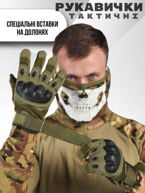 Тактические перчатки stendboy haki 2XL - изображение 1