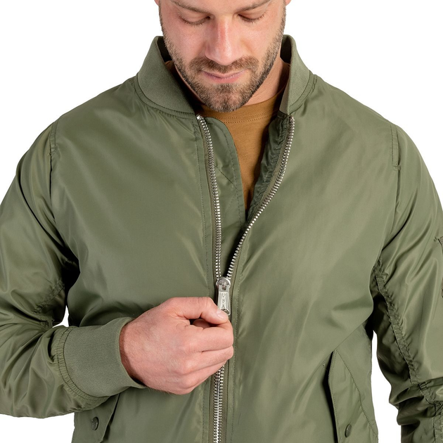 Куртка літня Sturm Mil-Tec US Summer MA1 Flight Jacket Olive S (10401501) - изображение 2