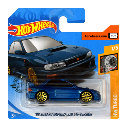 Машинка Базовая Hot Wheels '98 Subaru Impreza 22B STi-Version