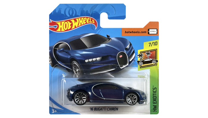 Машинка Базова Hot Wheels '16 Bugatti Chiron Exotics 1:64 FYB49