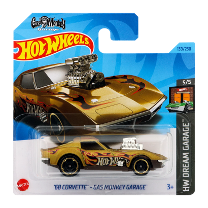 ミニカー Hot Wheels '68Corvette Gas Monkey Garage Машинка Базовая Hot Wheels '68 Corvette - Gas Monkey Garage Dream