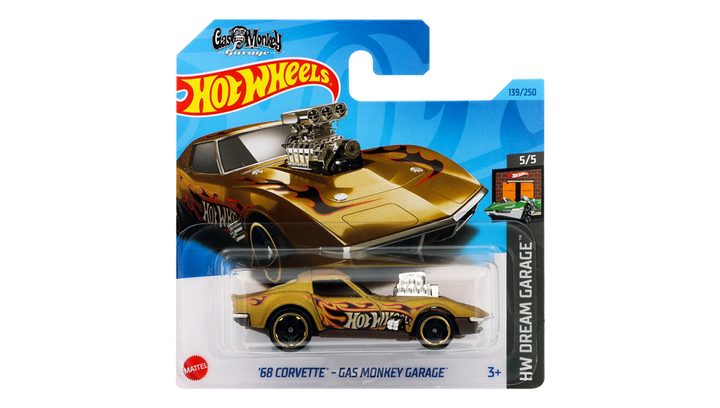 Машинка Базовая Hot Wheels '68 Corvette - Gas Monkey Garage Dream