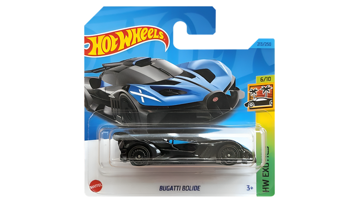 Машинка Базовая Hot Wheels Bugatti Bolide Exotics 1:64 HKG64 Black