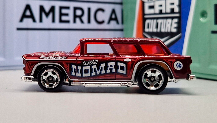 Машинка Базовая Hot Wheels Classic '55 Nomad Wagons 1:64 HKH73 Dark Red - изображение 4