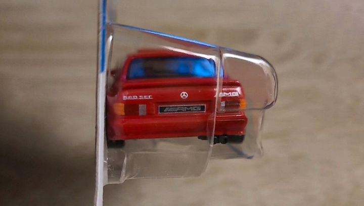 Машинка Базова Hot Wheels '89 Mercedes-Benz 560 SEC AMG Modified 1:64 HTB70 Red - зображення 7