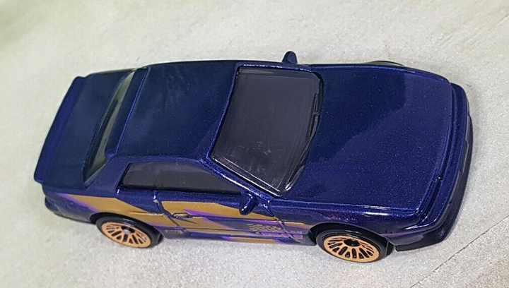 Машинка Базовая Hot Wheels Nissan Silvia (S13) Speed Graphics 1:64 GHF03 Dark Blue - изображение 7