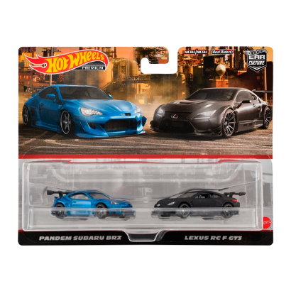 Машинка Premium 2шт Hot Wheels Pandem Subaru BRZ / Lexus RC F GT3