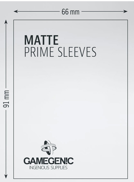 Koszulki na karty Gamegenic Matte Double Sleeving Pack (66 x 91 mm / 64 x 89 mm) 2 x 100 szt (4251715409954) - obraz 4