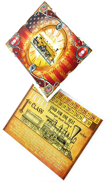 Koszulki na karty Gamegenic Ticket to Ride USA Art Sleeves 46 x 70 mm 152 szt (4251715410486) - obraz 3