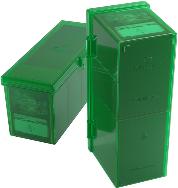 Карткова коробка Gamegenic Fourtress 320+ Green (4251715401378) - зображення 6
