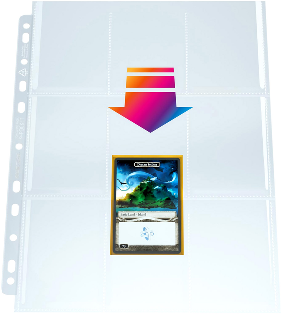 Папки-швидкозшивачі Gamegenic Ultrasonic 9-Pocket Pages Toploading 50 шт (4251715403457) - зображення 2