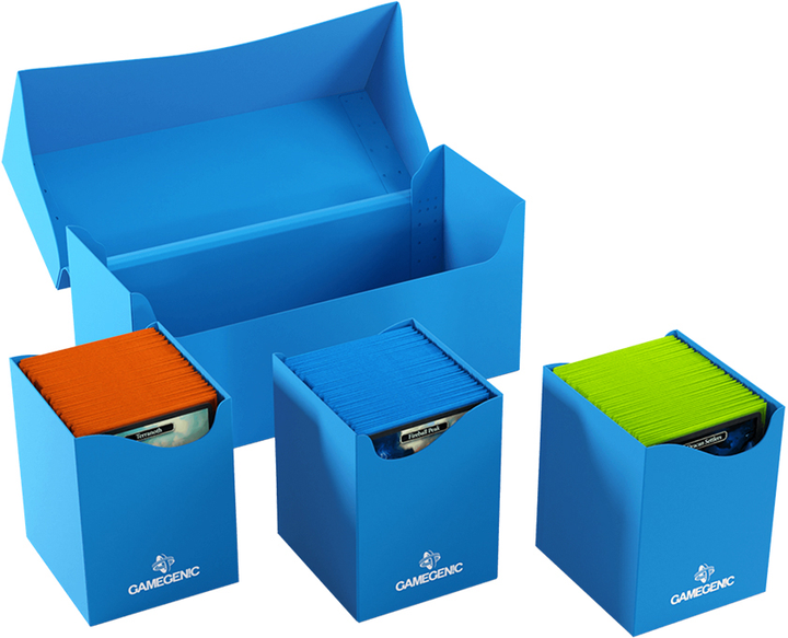 Pudełko na karty Gamegenic Triple Deck Holder 300+ XL potrójne Blue (4251715414446) - obraz 3