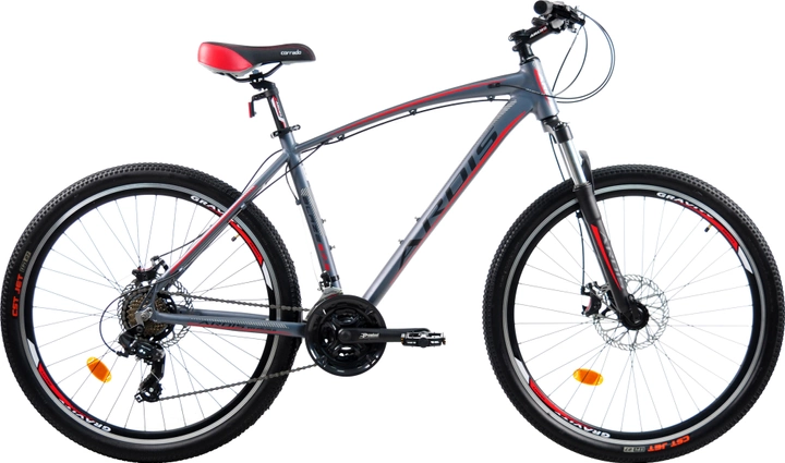 Акція на Велосипед Ardis Blaze 27.5" 19" 2023 MTB AL Сіро-червоний (0264-190-3) + Велосипедні шкарпетки в подарунок від Rozetka