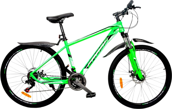 Акція на Велосипед Cross 27.5" Kron Рама-17" Green (27СTS-004336) + Велосипедні шкарпетки в подарунок від Rozetka