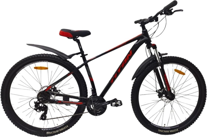 Акція на Велосипед Titan 30.5" Giant Рама-18" Black-Red (30TJA-004996) + Велосипедні шкарпетки в подарунок від Rozetka