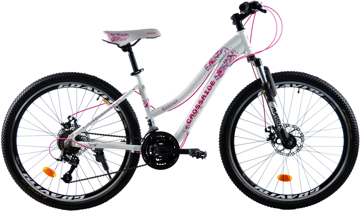 Акція на Велосипед Crossride Avenua 26" Рама 15" МТВ AL 2023 White (0160-Б) + Велосипедні шкарпетки в подарунок від Rozetka