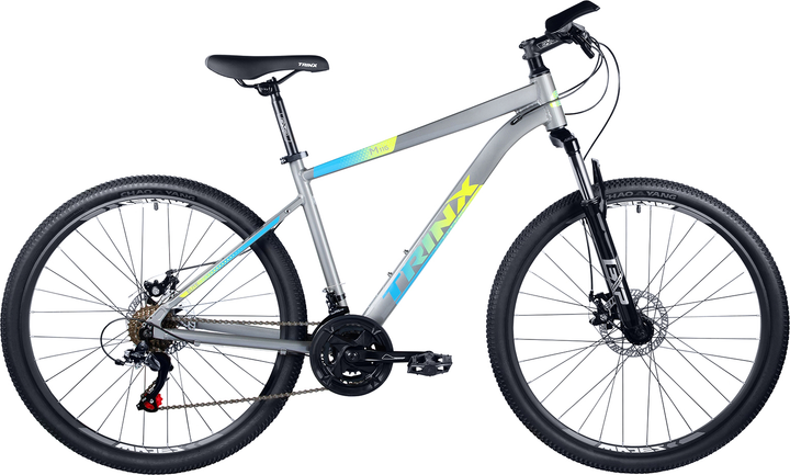 Акція на Велосипед TRINX M116 Elite 27.5" 20" 2022 Grey-Blue-Yellow (M116Elite.20GBY) від Rozetka