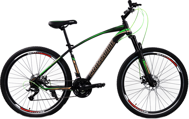 Акція на Велосипед Crossride 27.5 МТВ ST "WESTSIDE" 17" Чорно-зелений (01752-170-1) від Rozetka
