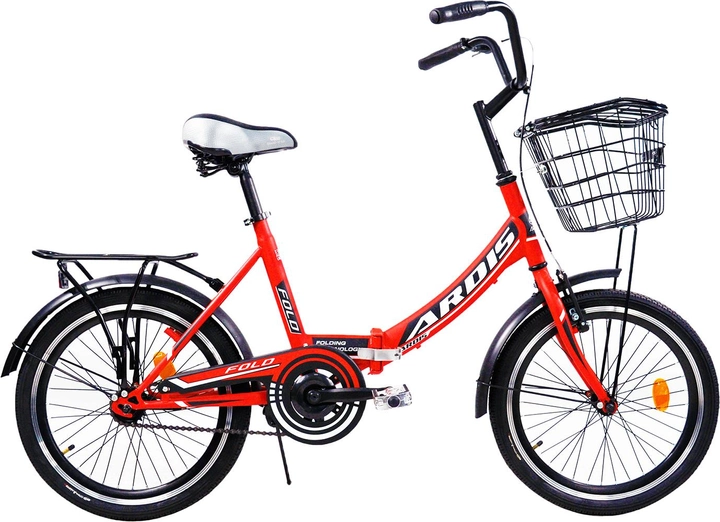 Акція на Велосипед Ardis Fold 20" 15" FLD ST Fold 2023 Червоний (08112-К) + Велосипедні шкарпетки в подарунок від Rozetka