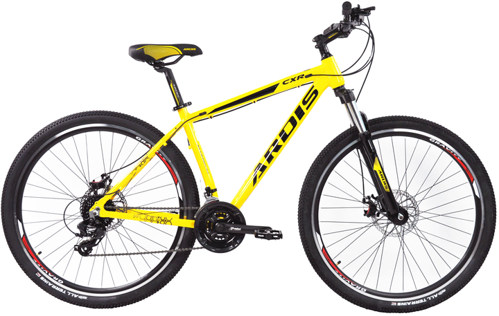 Акція на Велосипед Ardis 29 МТВ AL CXR 29" 18" 2023 Жовтий (02601-180-1) + Велосипедні шкарпетки в подарунок від Rozetka