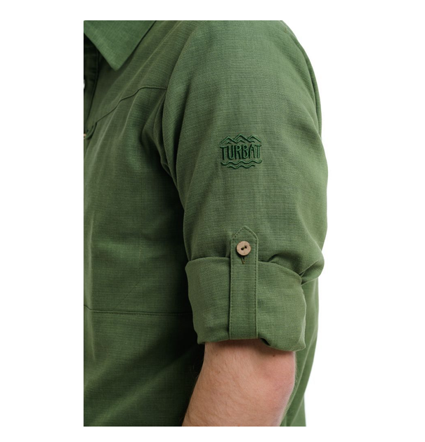 Сорочка Turbat Amazonka Hemp Mns Bronze Green XXXL (1054-012.004.4190) - Фото 3 Сорочка Turbat Amazonka Hemp Mns Bronze Green XXXL (1054-012.004.4190) - зображення 3