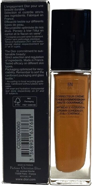 Консилер для обличчя Christian Dior Forever Skin Correct 6N Neutral 11 мл (3348901637688) - зображення 2