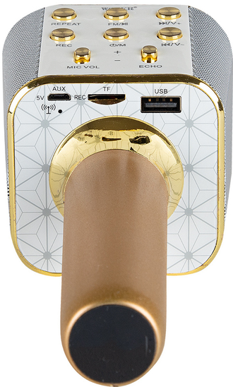 Микрофон для караоке Bluetooth WSTER-1688 с 5 тембрами голоса - изображение 2