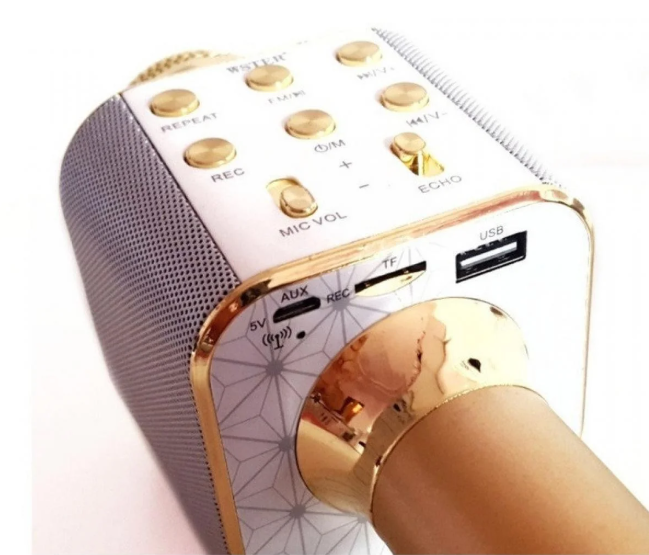 Микрофон для караоке Bluetooth WSTER-1688 с 5 тембрами голоса - изображение 3