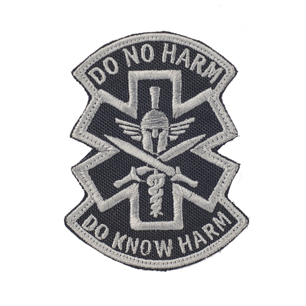 M-Tac нашивка Do No Harm чорна - зображення 1