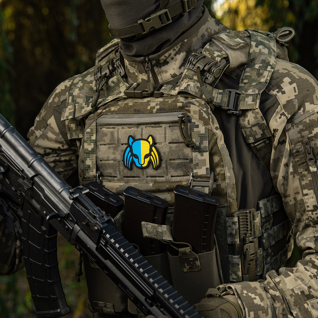 Нашивка Predator M-Tac Cat Black/Yellow/Blue - зображення 2