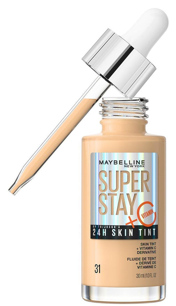 Podkład do twarzy Maybelline New York Super Stay 24H Skin Tint + Vitamin C Shade 31 30 ml (3600531672423) - obraz 1