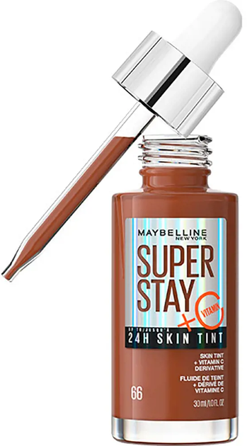 Тональна основа Maybelline New York Super Stay 24H Skin Tint Hazelnut 66 30 мл (3600531672515) - зображення 2