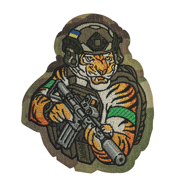 M-Tac нашивка Tiger (вишивка) Multicam/RG/Green - зображення 1