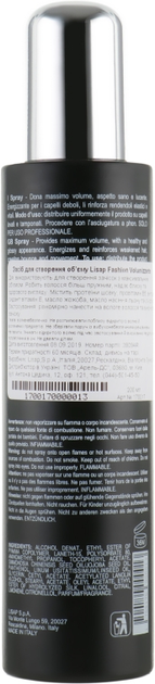 Spray zwiększający objętość Lisap Fashion Volumizzante 200 ml (1700170000013) - obraz 2
