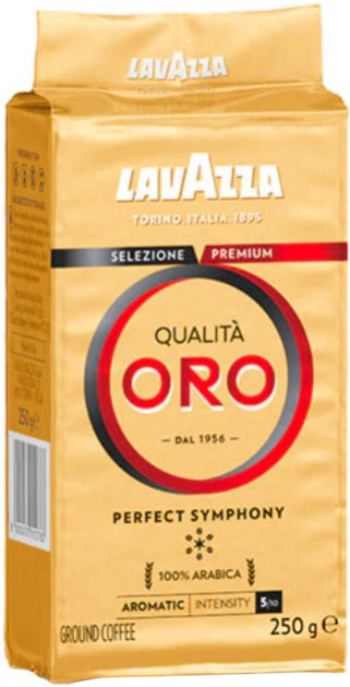 Кава мелена Lavazza Qualitа Oro 250 г - Фото 1 Кава мелена Lavazza Qualitа Oro 250 г - изображение 1